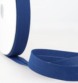 Katoen Biais -  kobalt blauw 024