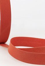 Katoen Biais -  orange rood 346