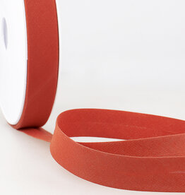 Katoen Biais -  orange rood 346