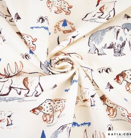 Katia Fabrics Katoen Poplin - Prehistorie