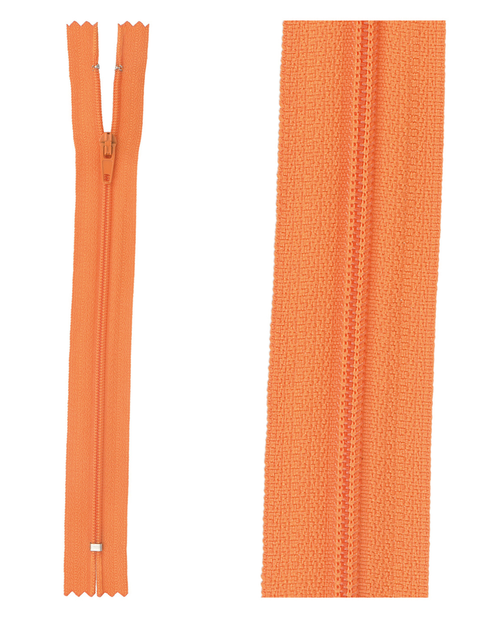 Klassieke Rits - orange 523