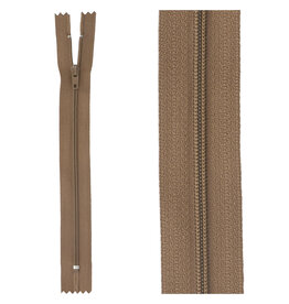 Klassieke Rits - bruin taupe 563