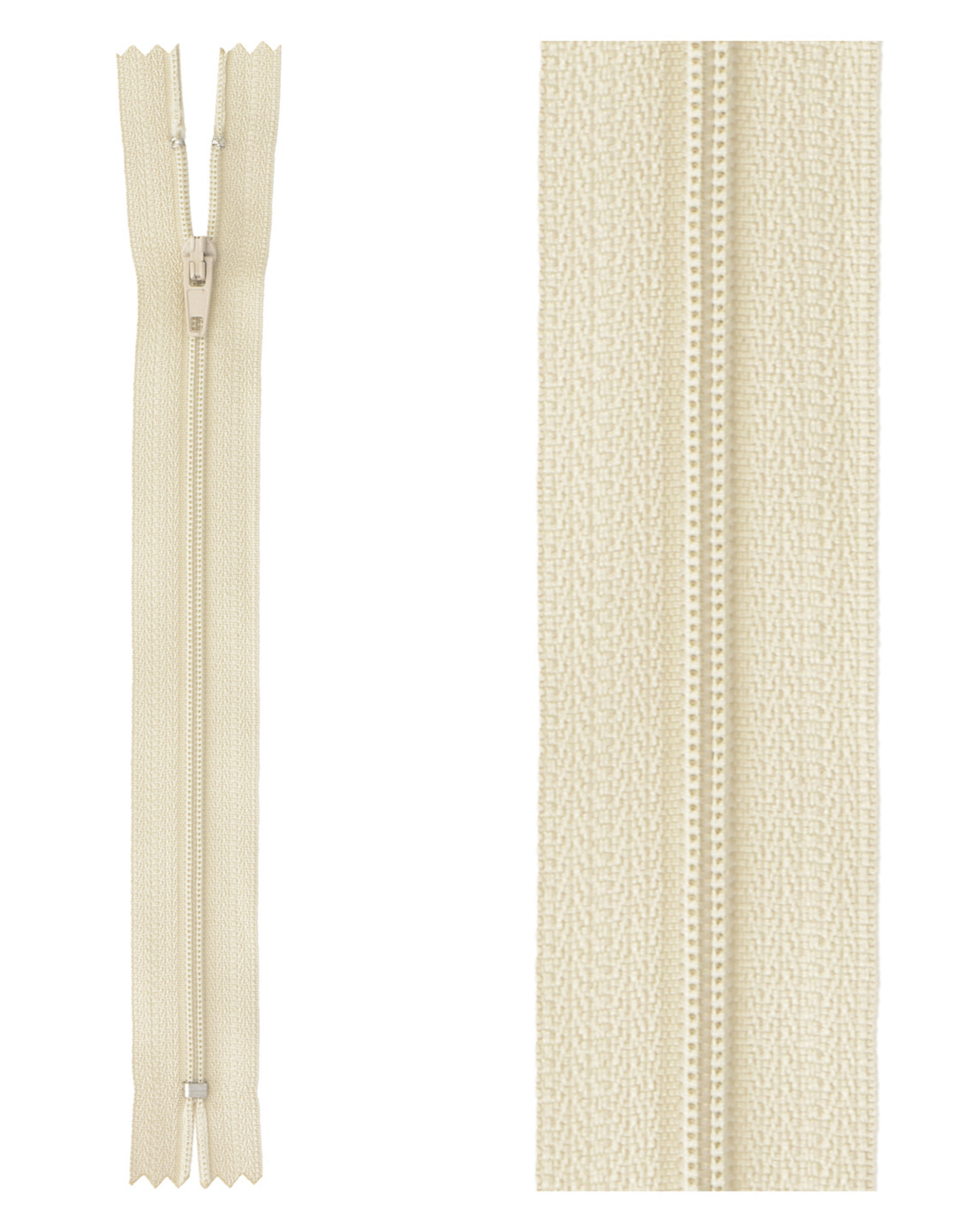 Klassieke Rits - beige 572