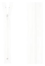 Klassieke Rits - wit 501