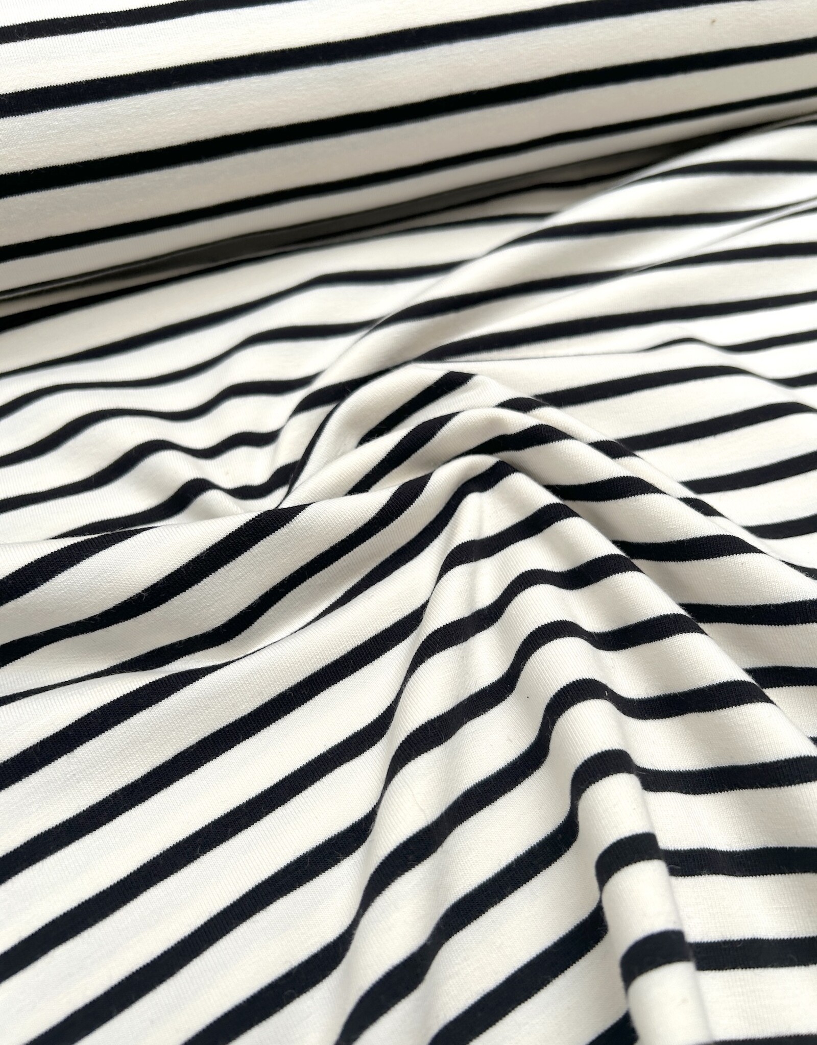 Tricot - Brede Streepjes - Zwart