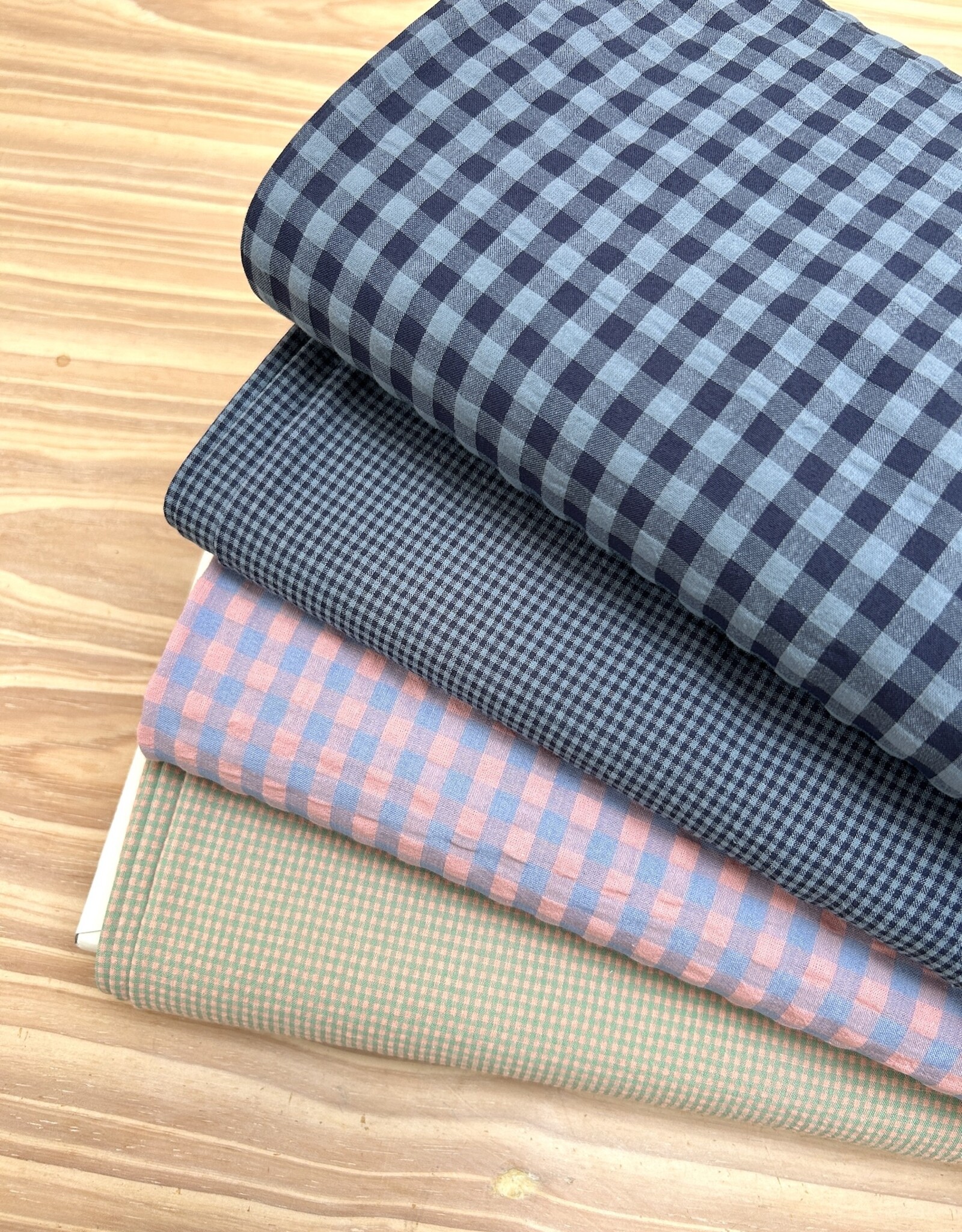 Seersucker - Vichy - Blauw - Copy