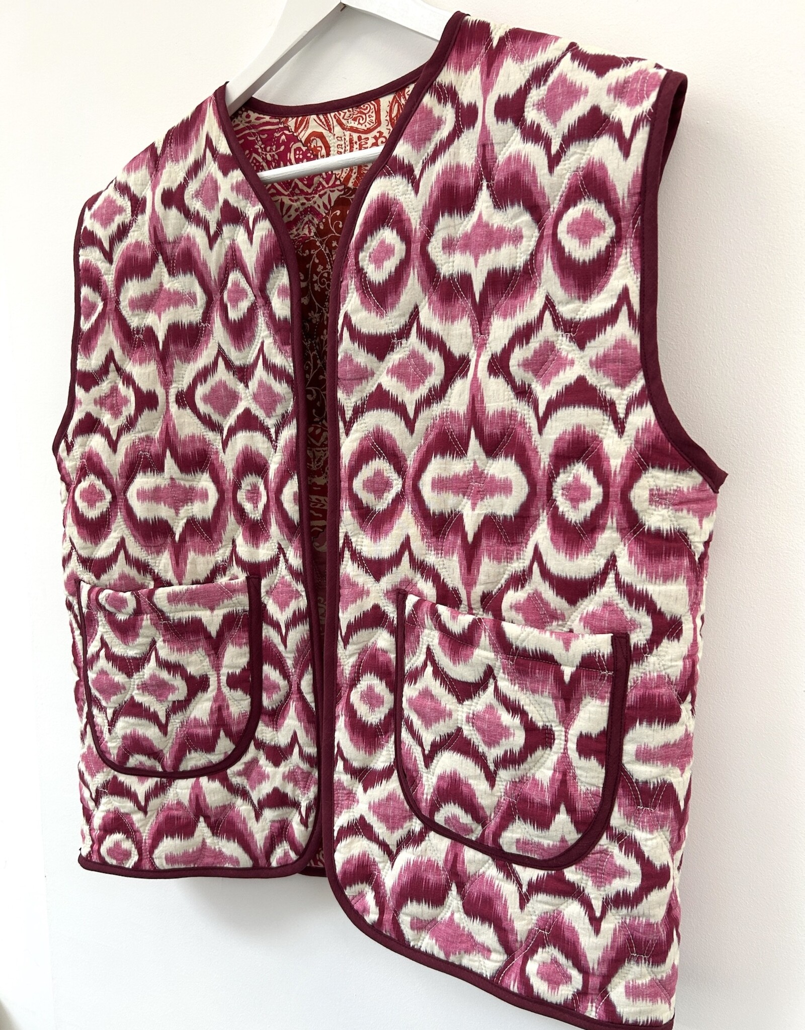 Stepper katoen - Double Bordeaux