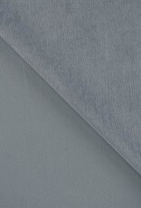 Soepele ribfluweel - Grijsblauw