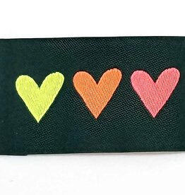 Naailabels - Hearts Neon