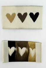 Naailabels - Hearts Naturel