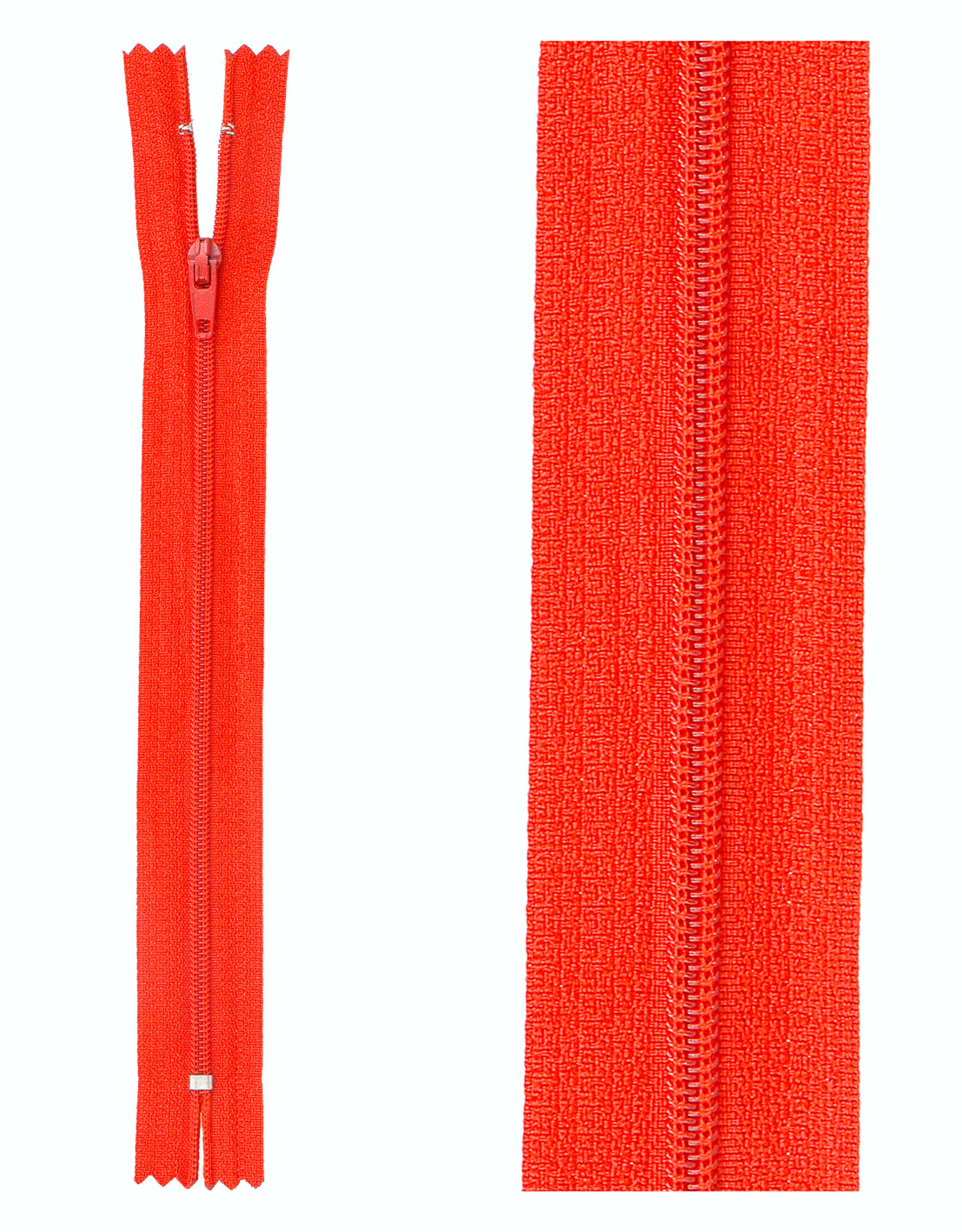 Klassieke Rits - rood 519
