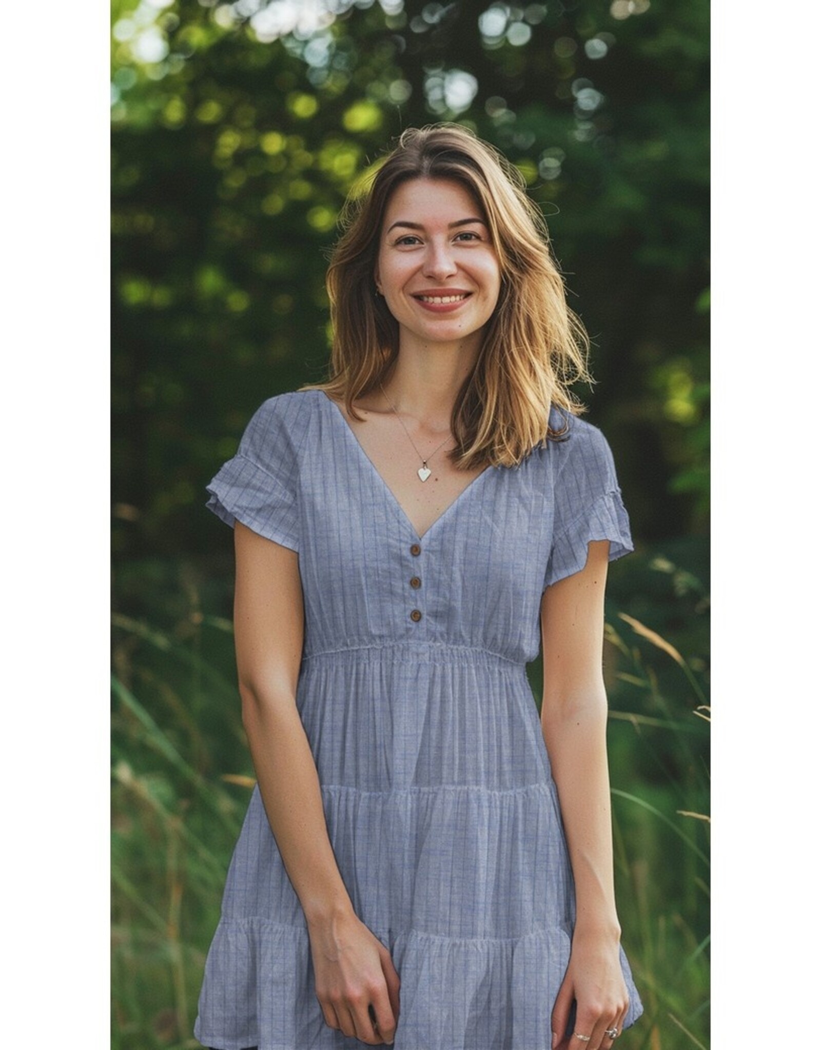 Blouse Katoen - Silver Stripes