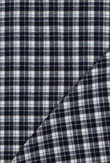 Flanel Katoen - Checks Navy