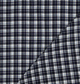 Flanel Katoen - Checks Navy