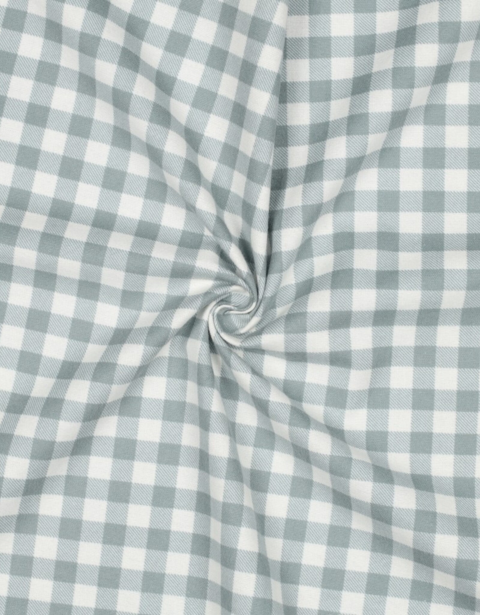 Flanel Katoen - Vichy - Sage