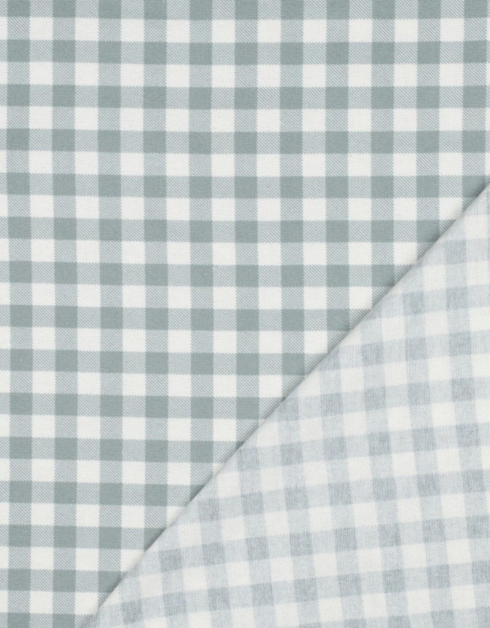 Flanel Katoen - Vichy - Sage