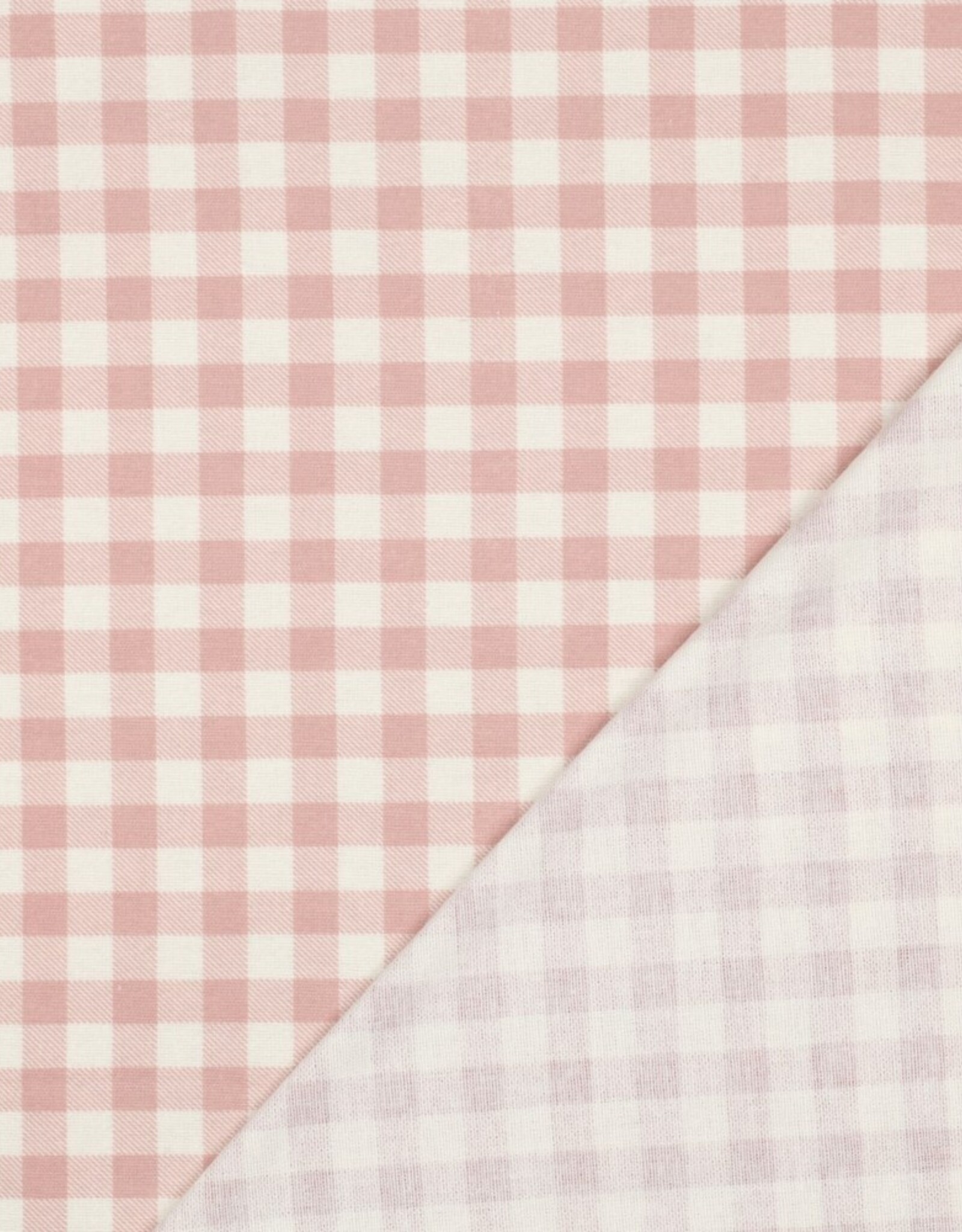 Flanel Katoen - Vichy - Light pink