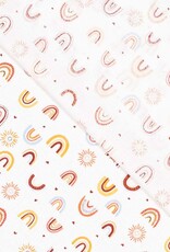Katoen Poplin - Rainbows