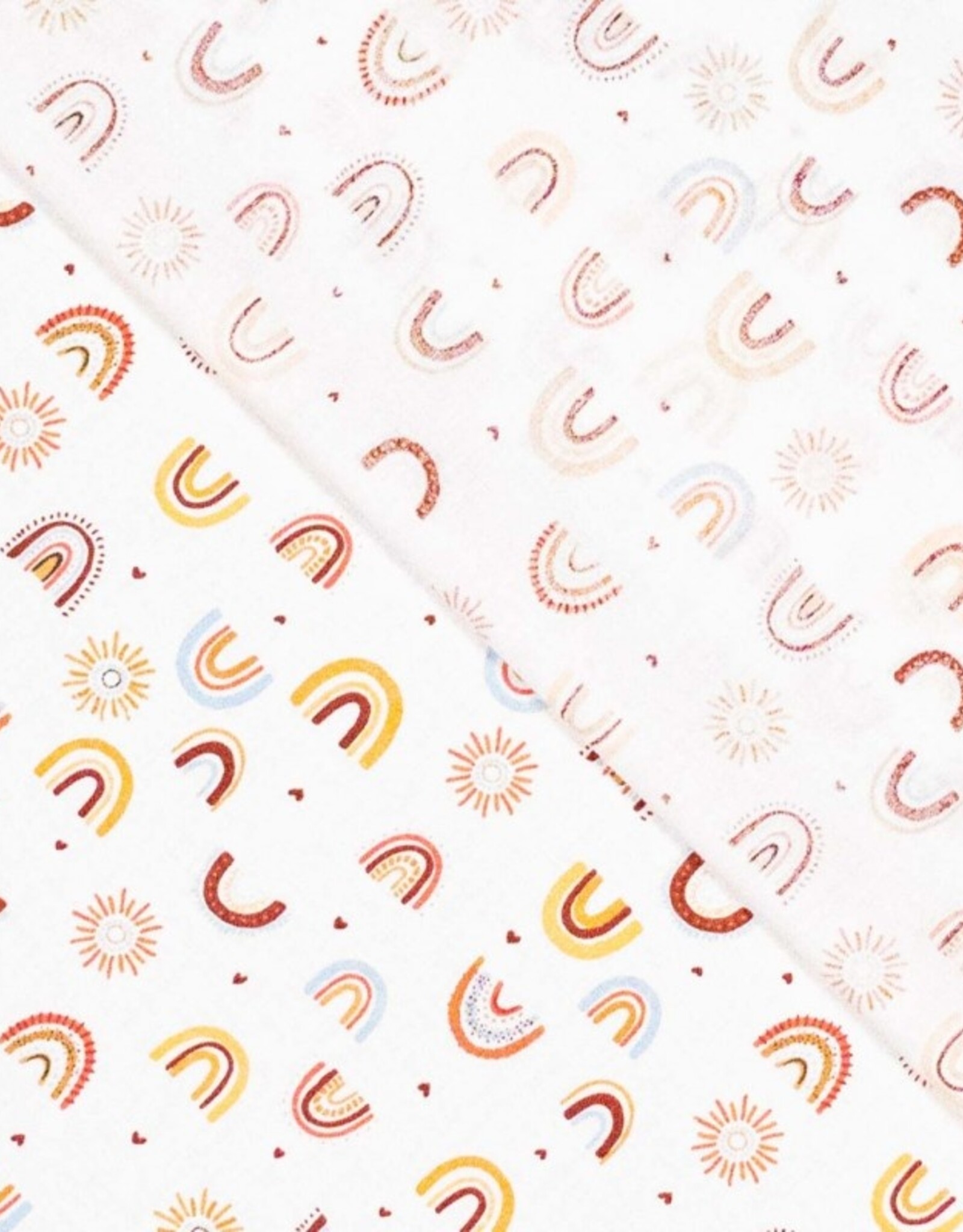 Katoen Poplin - Rainbows