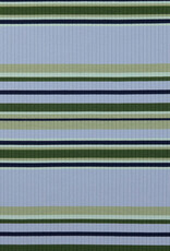 Rib Jersey - Stripes - Blauw