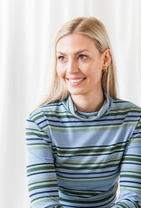 Rib Jersey - Stripes - Blauw