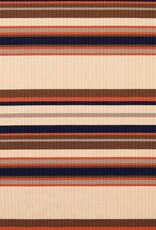 Rib Jersey - Stripes - Bruin