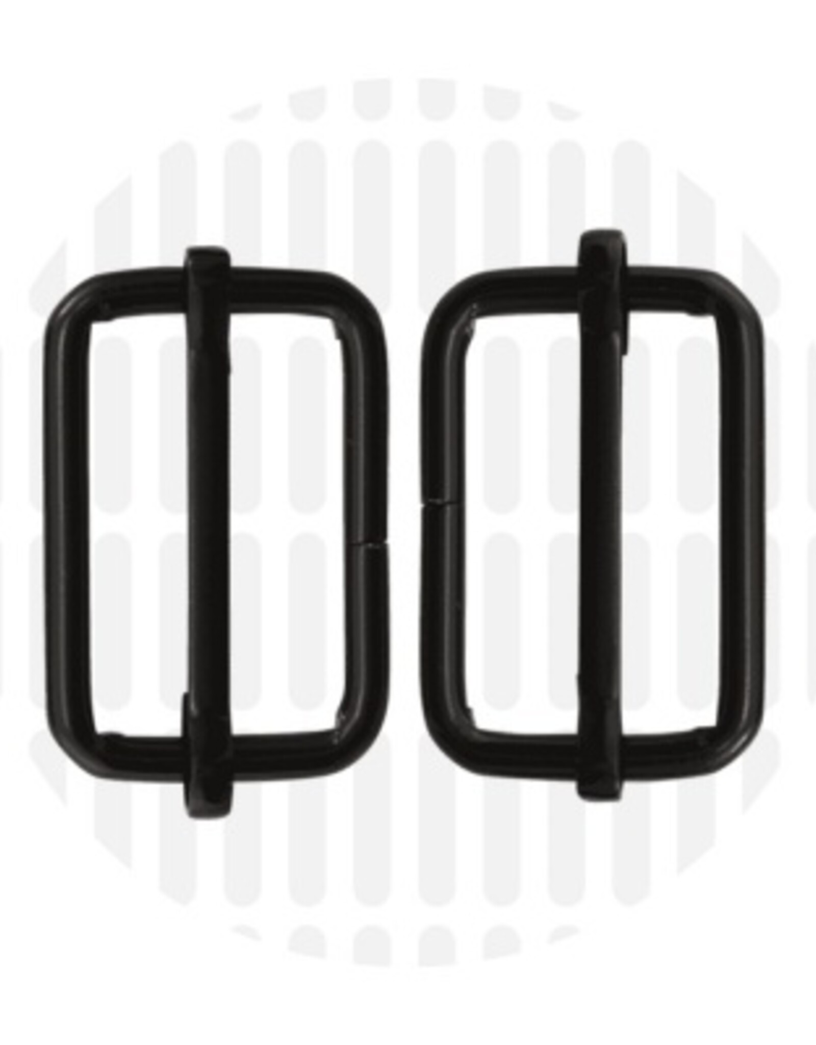 Schuifgesp - Mat Zwart - 2 Stuks