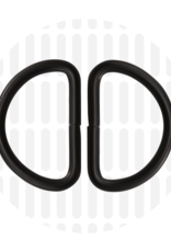 D-Ring - Mat Zwart -2 stuks