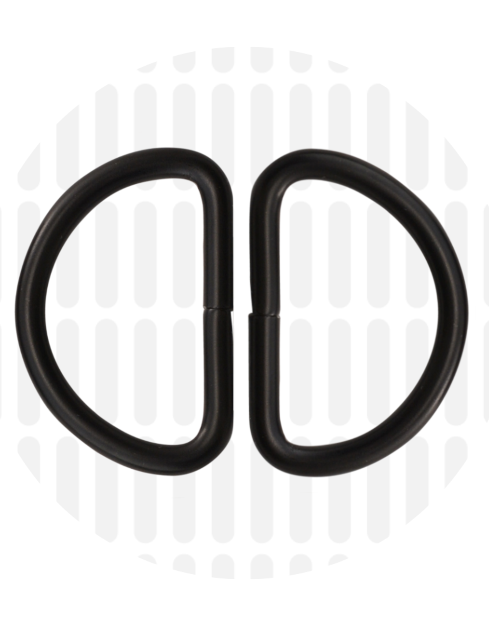 D-Ring - Mat Zwart -2 stuks