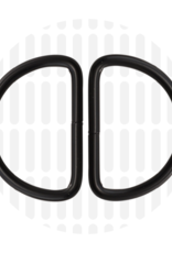 D-Ring - Mat Zwart -2 stuks