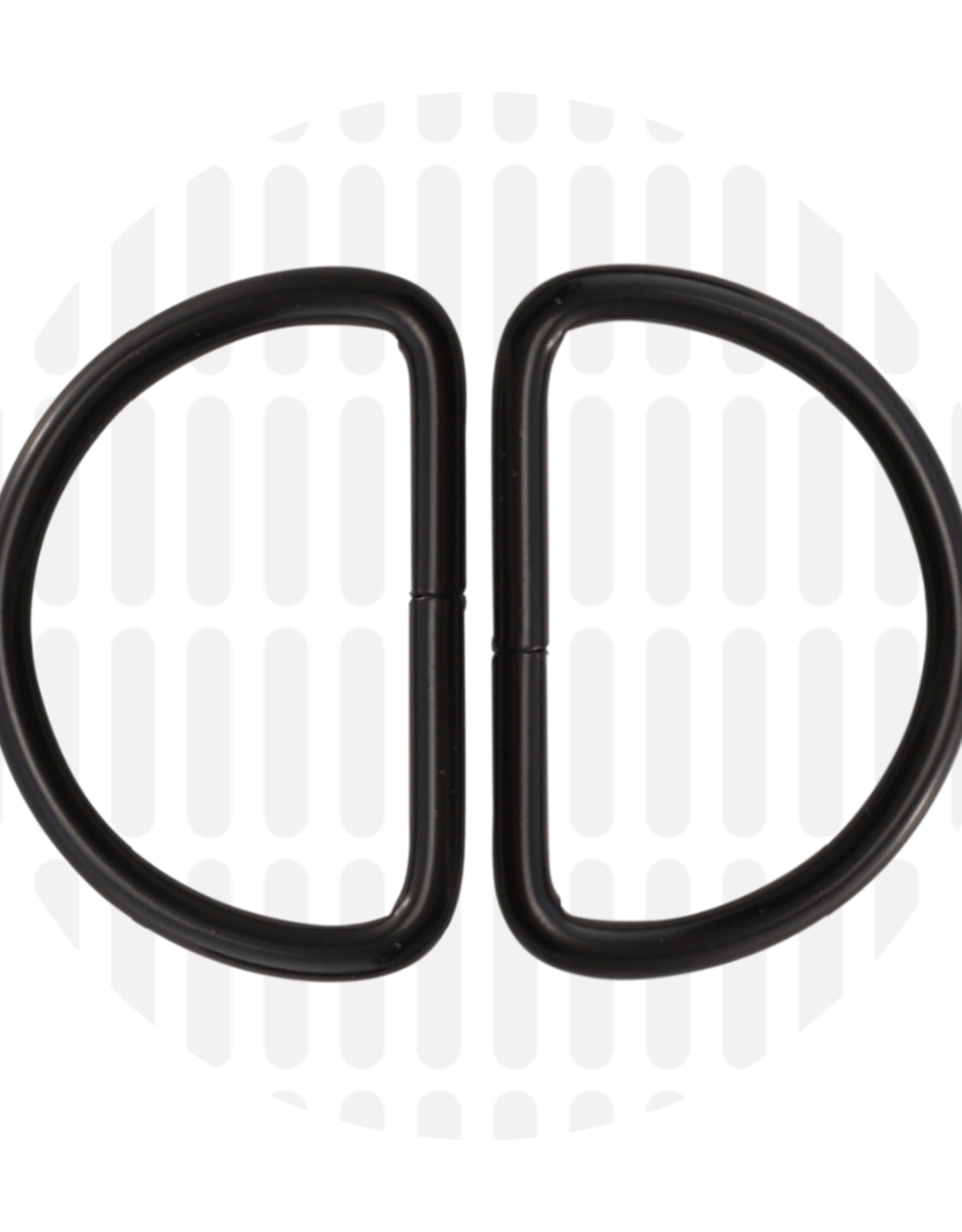 D-Ring - Mat Zwart -2 stuks