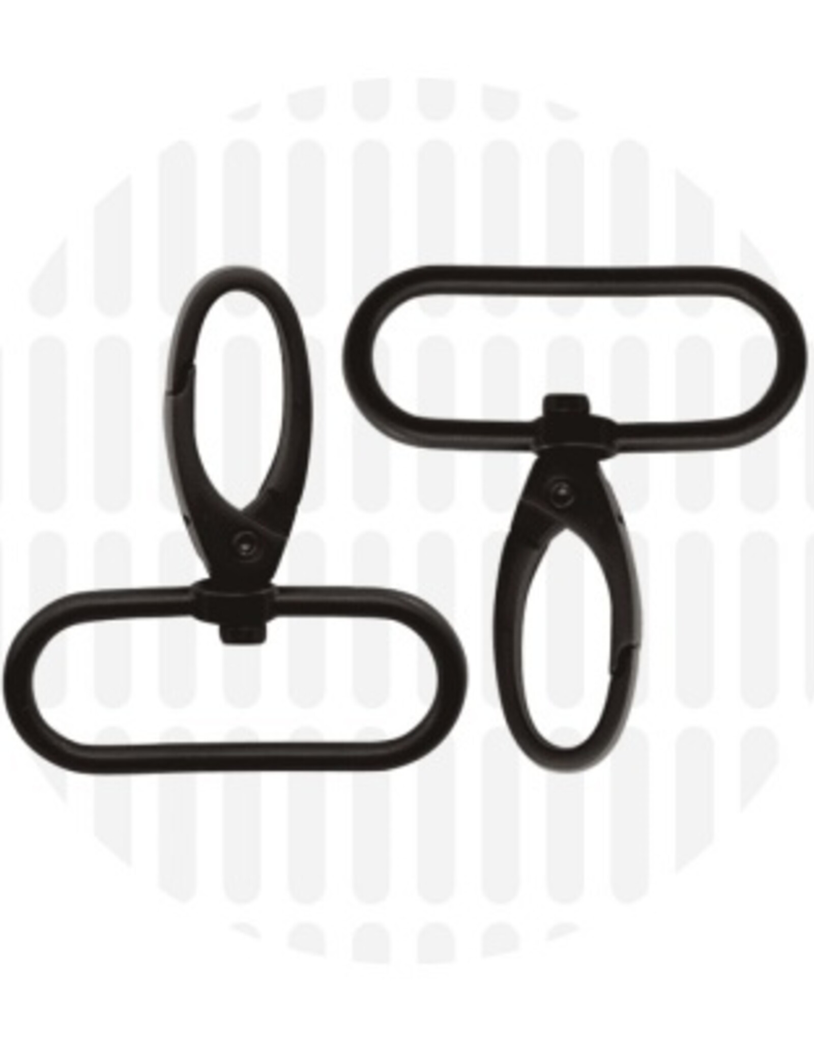 Musketon - Mat Zwart -2 stuks