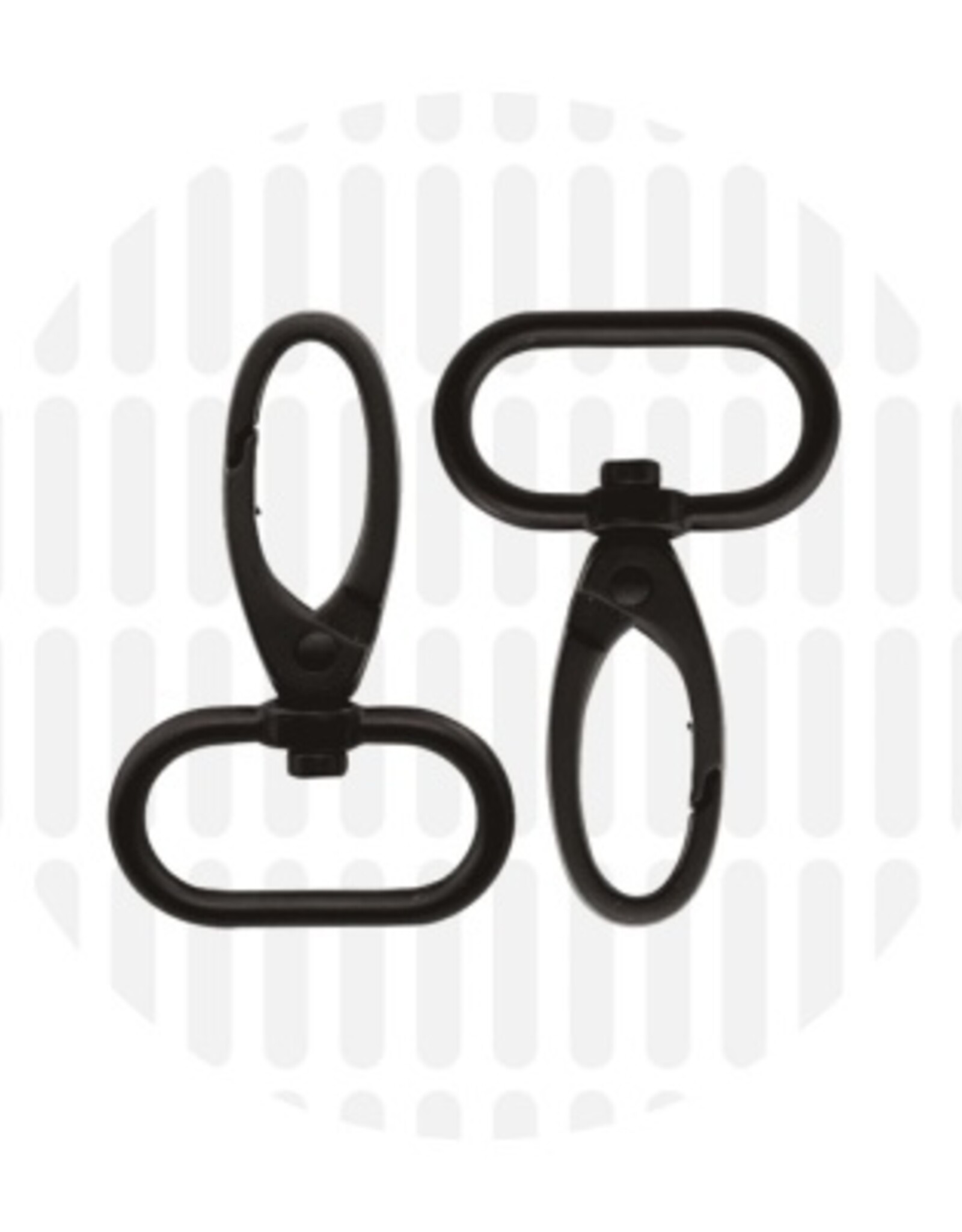 Musketon - Mat Zwart -2 stuks