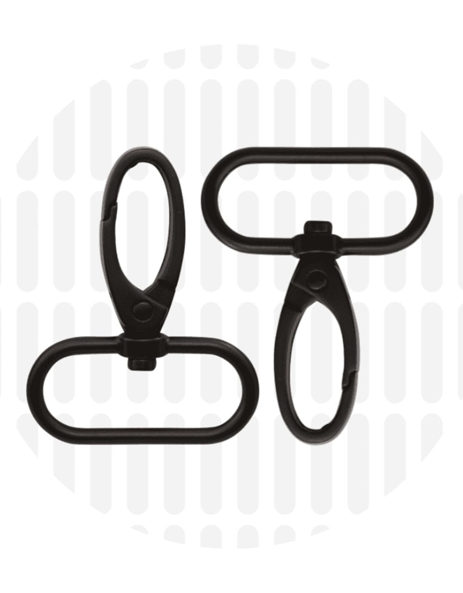 Musketon - Mat Zwart -2 stuks