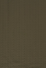 Kabel Knit - Kaki Groen