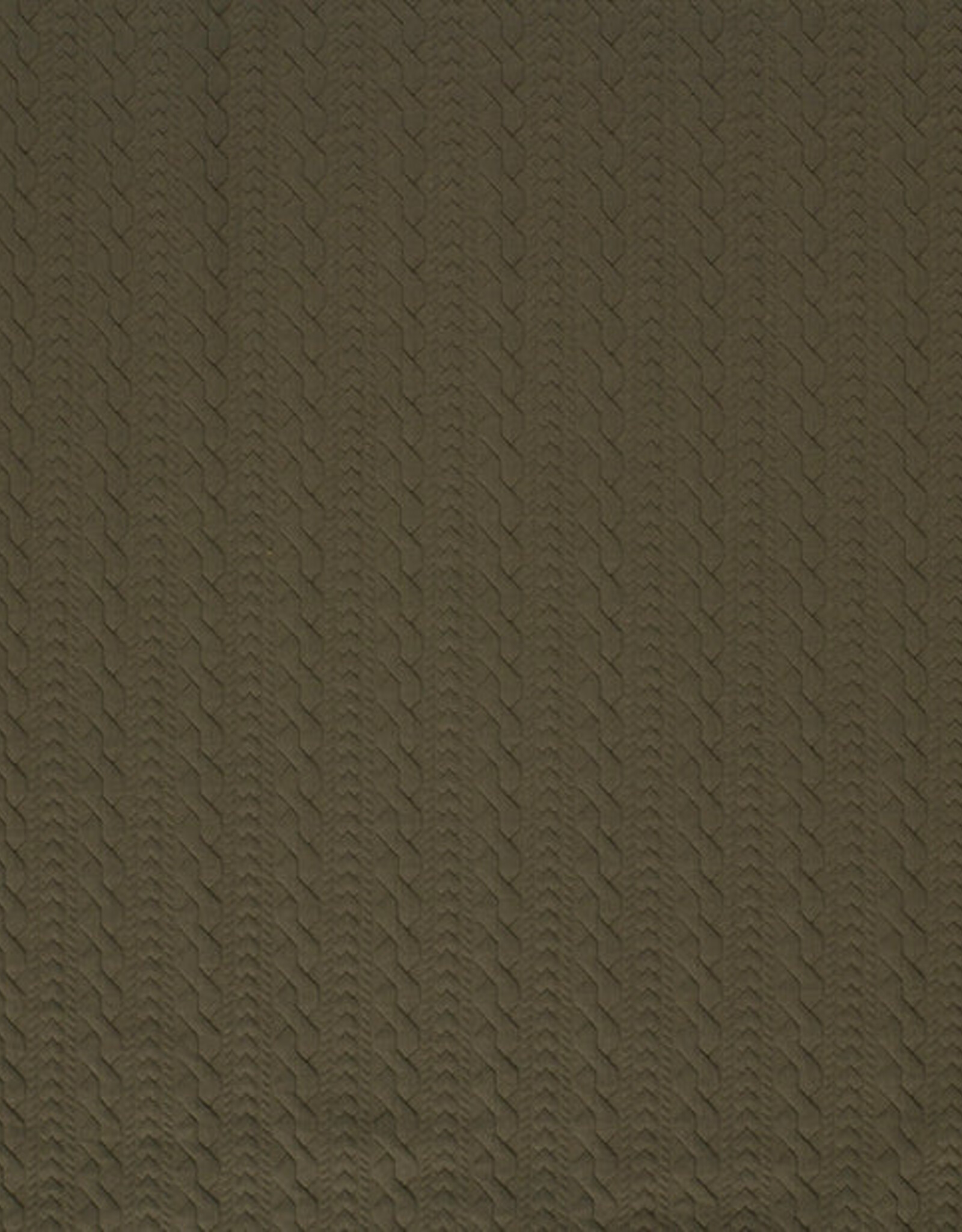 Kabel Knit - Kaki Groen