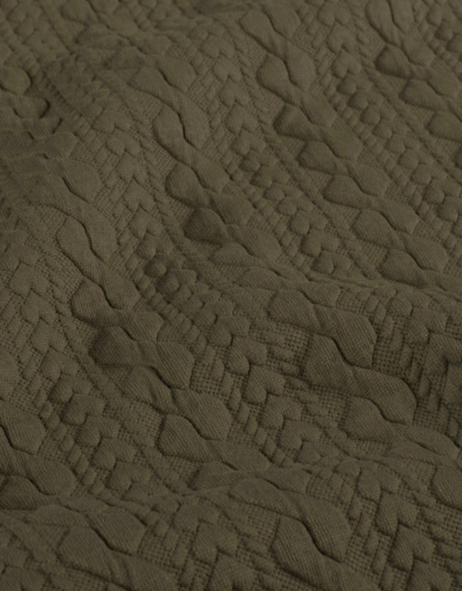 Kabel Knit - Kaki Groen