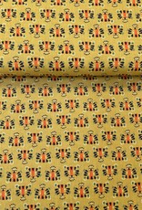 Katoen Poplin - Lion - Oker