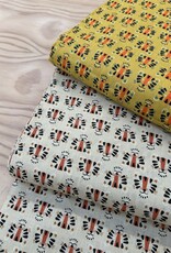 Katoen Poplin - Lion - Oker