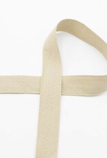 Keperband katoen - 20mm - Licht beige