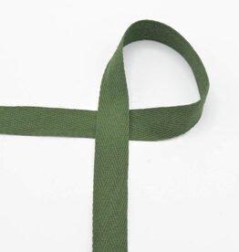 Keperband katoen - 20mm - Groen