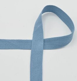 Keperband katoen - 20mm - Jeans