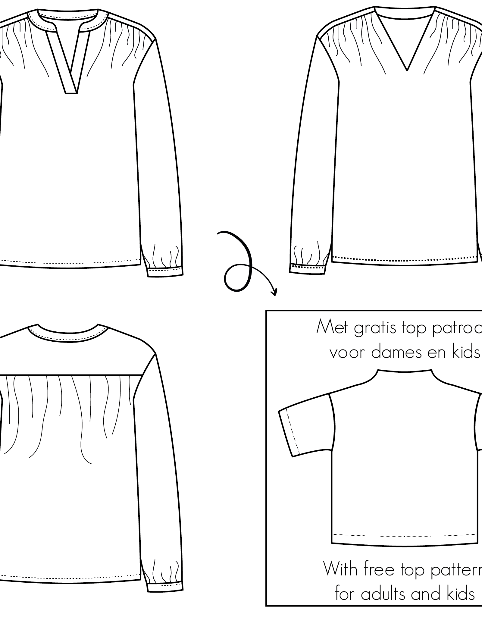 Bel'etoile Lucia blouse voor dames & tieners