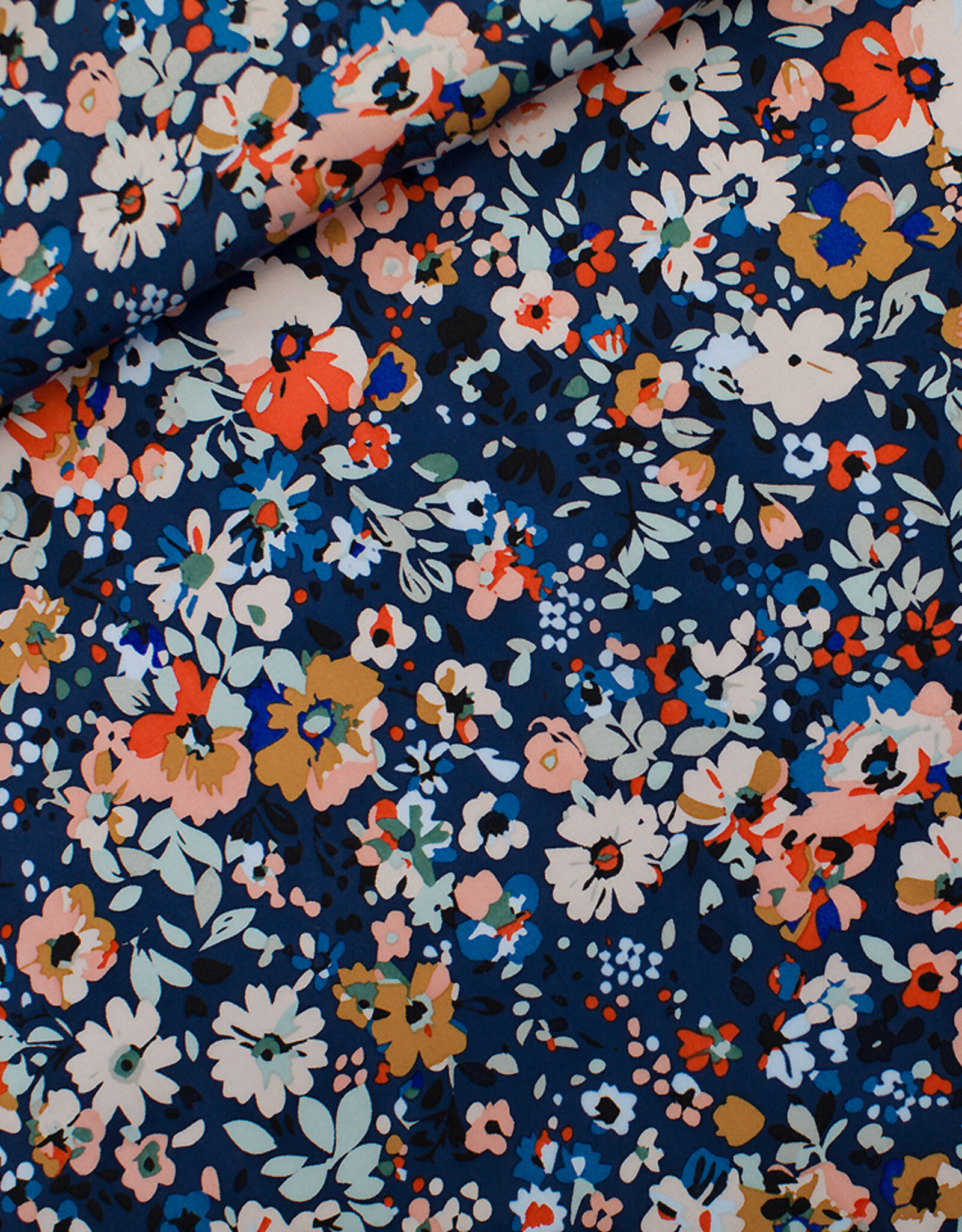 See You at Six Ecovero Viscose Rayon Satin - Flower Joy