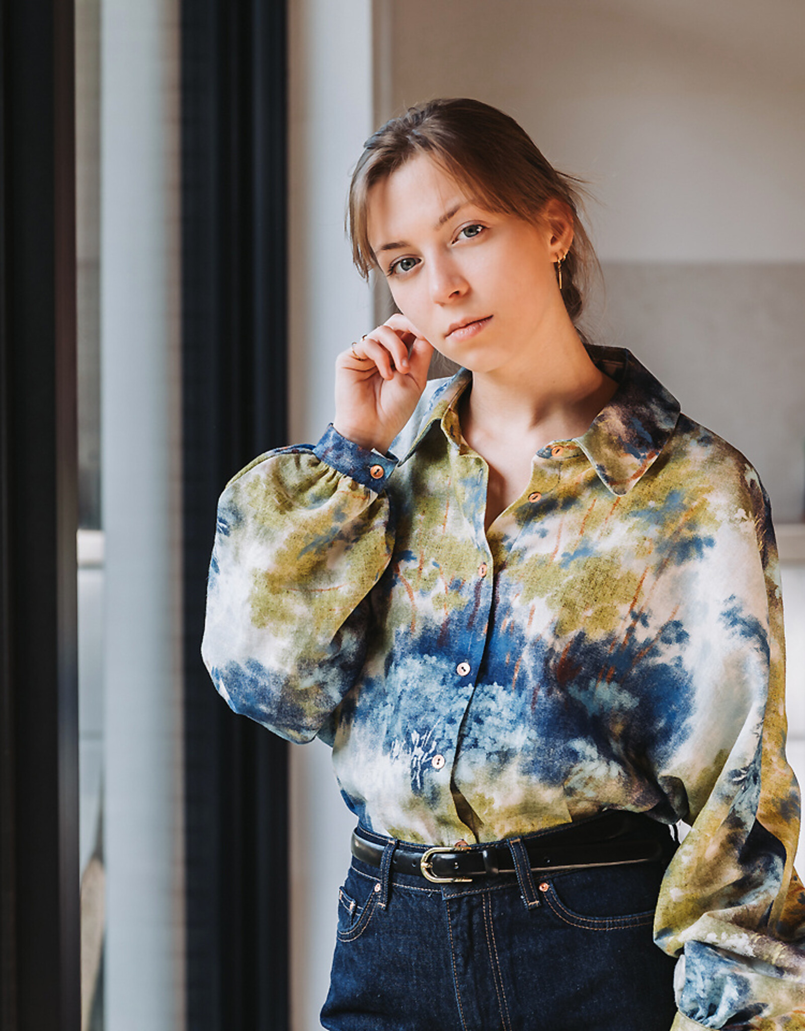 See You at Six Linen Viscose Blend - Dreamy Forest