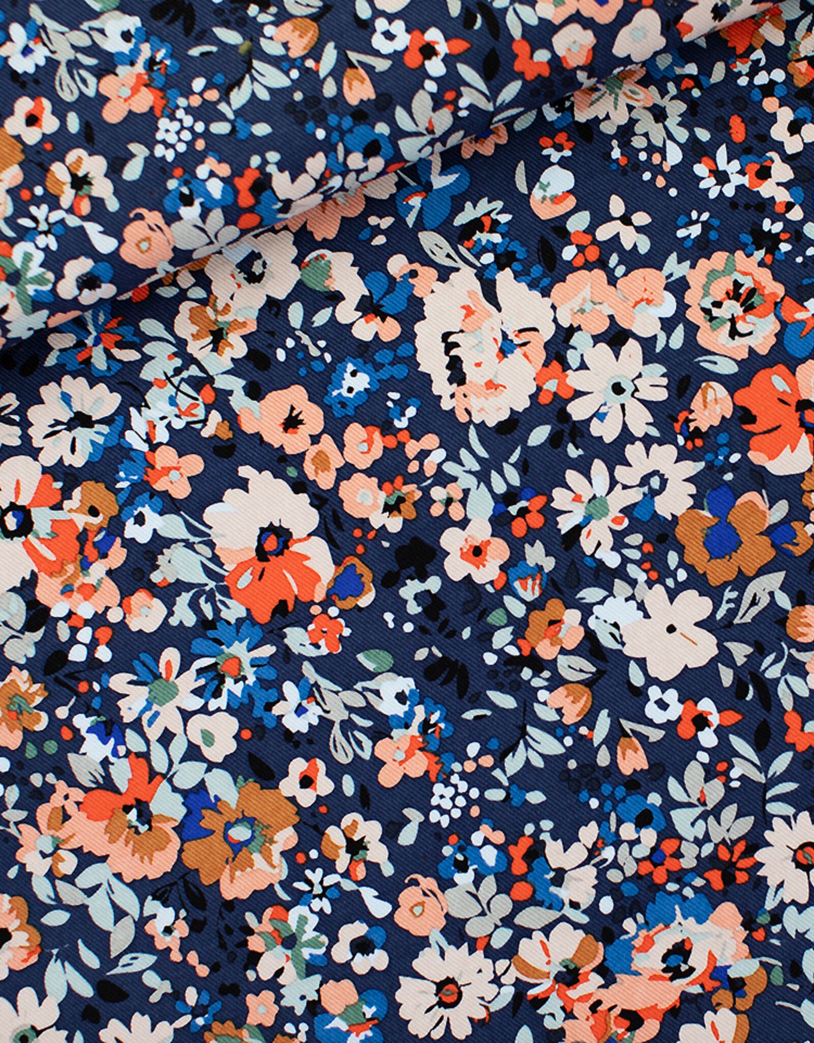 See You at Six Canvas Gabardine - Flower Joy