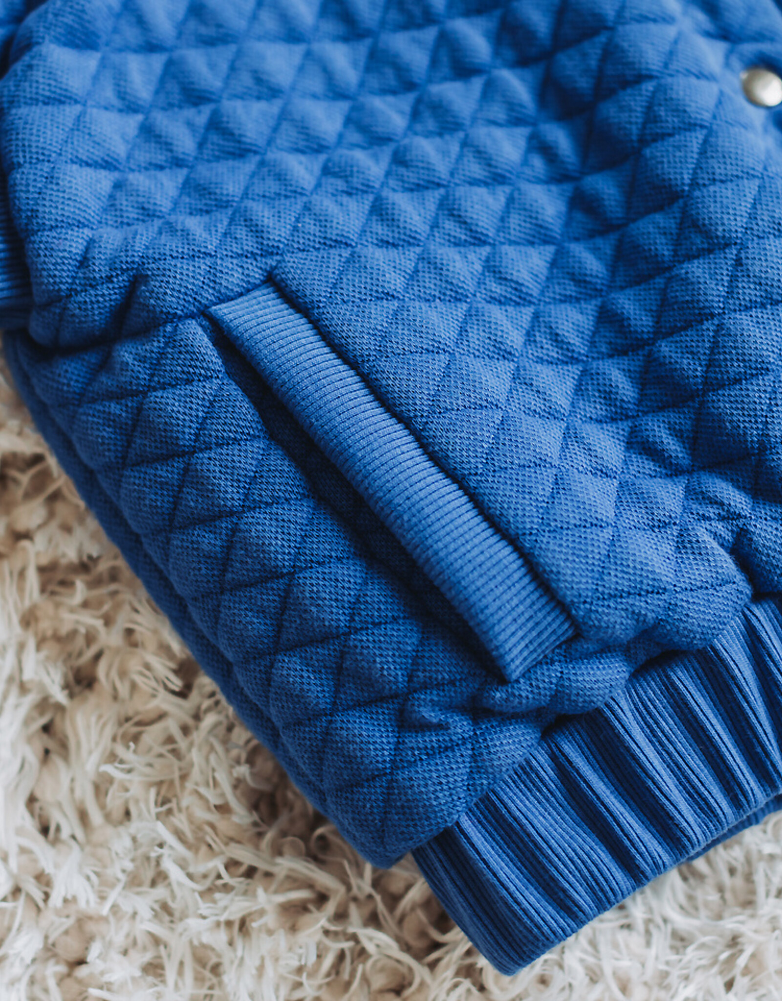 See You at Six Matelassé Piqué Tricot - Surf The Web - Blauw