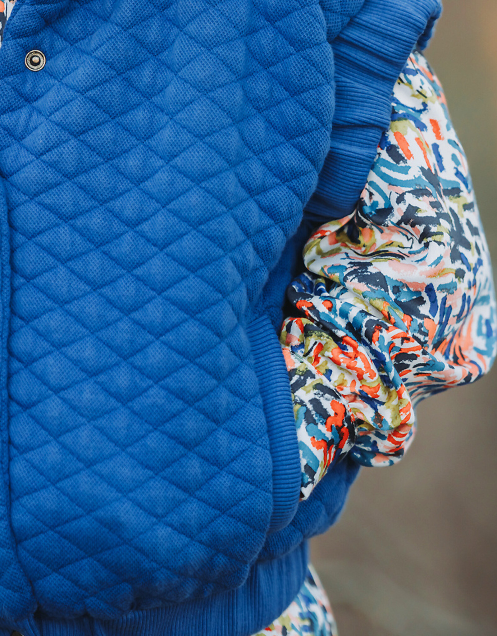See You at Six Matelassé Piqué Tricot - Surf The Web - Blauw