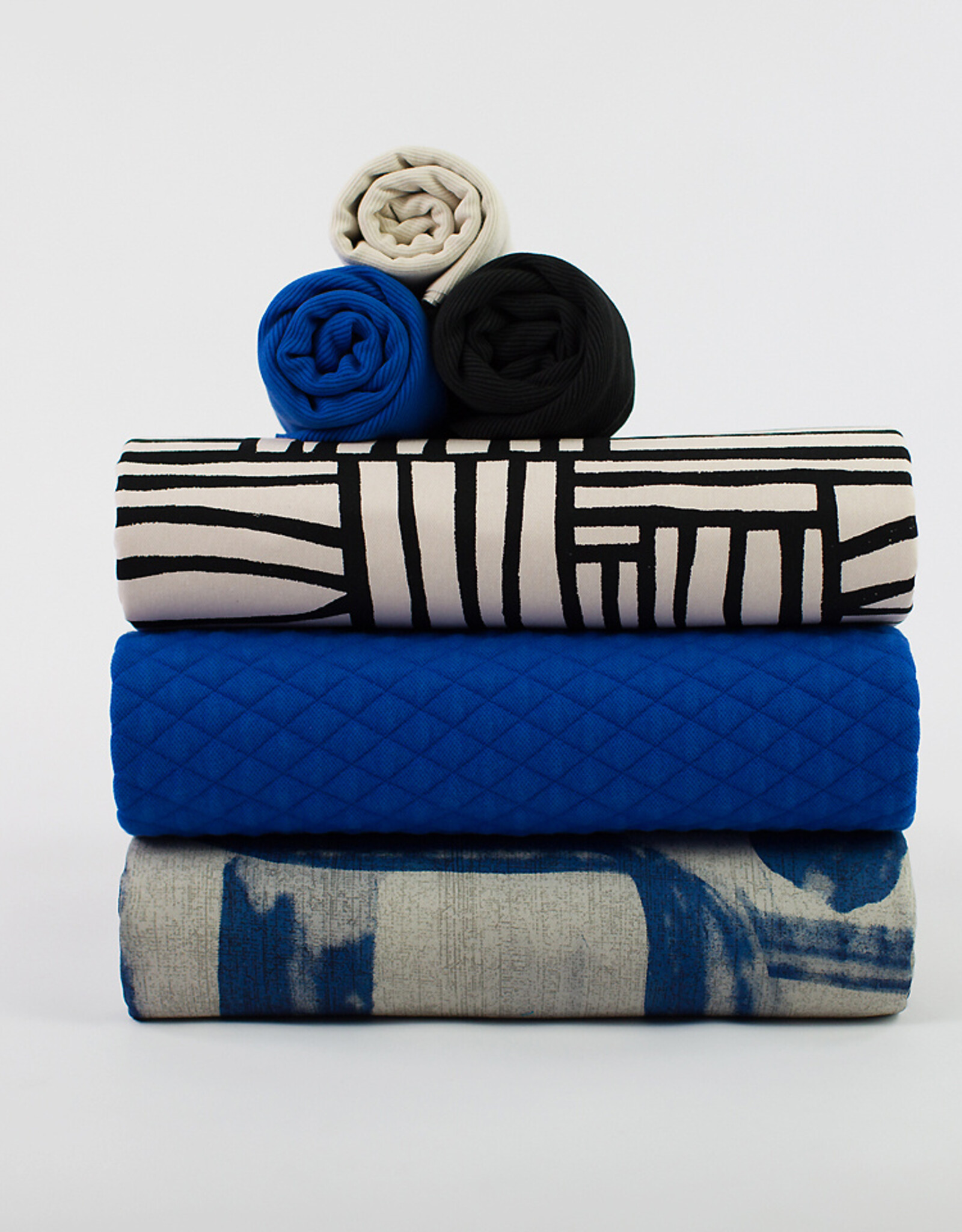 See You at Six Matelassé Piqué Tricot - Surf The Web - Blauw