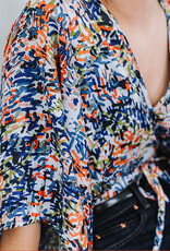 See You at Six Ecovero Viscose Rayon Satin - Paint fun
